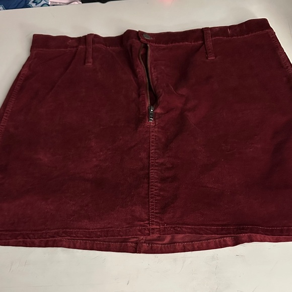 Madewell Dresses & Skirts - Women's Madewell Burgundy Corduroy Skirt
